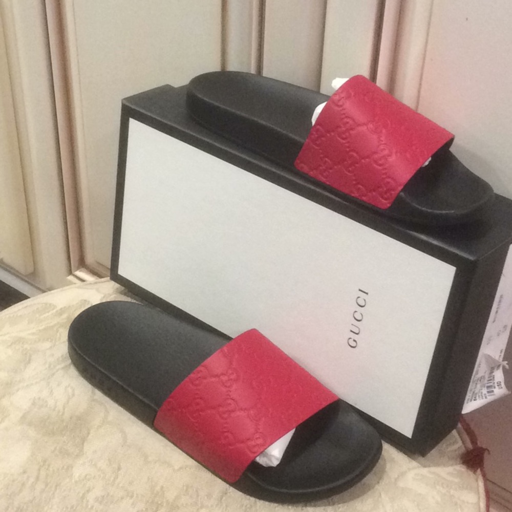 💕new Gucci red runner Mule Sz 36